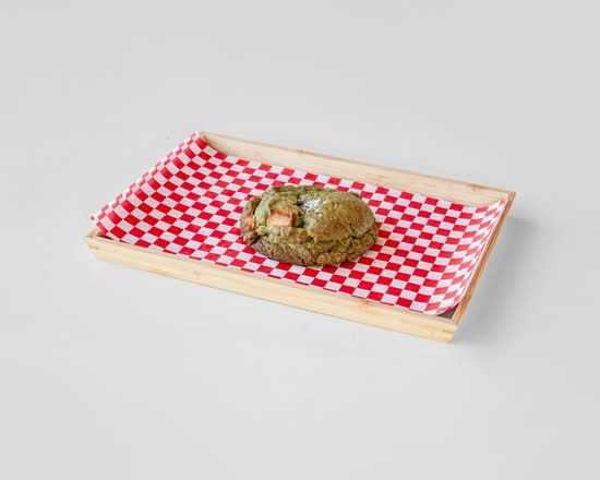 Cookies de chocolate branco e matcha